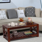 MoonWooden Engineered Wood Coffee Table/Centre Table/Tea Table (Brown)