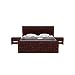 MoonWooden Sheesham Wood Bed Without Storage Wooden Double Bed Cot Bed Furniture for Bedroom Living Room Home|Nivaar Degine with Dark Honney (Model-2, King)