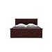 MoonWooden Sheesham Wood Bed Without Storage Wooden Double Bed Cot Bed Furniture for Bedroom Living Room Home|Nivaar Degine with Dark Honney (Model-2, King)