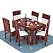 MoonWooden Sheesham Wooden Dining Table 6 Seater | Six Seater Dinning Table with 6 Chairs for Home | Dining Room Sets for Restraunts | Sheesham Wood (Honey)