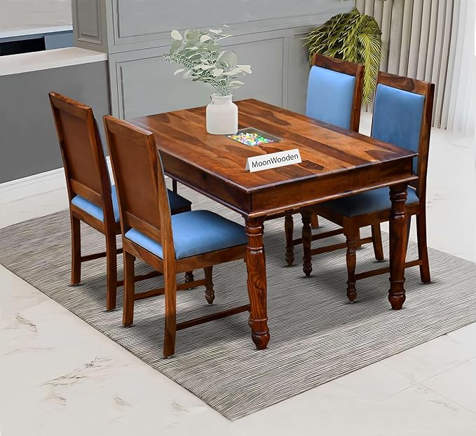 Seater By Design Dining Table MoonWooden Sheesham Wooden Seater