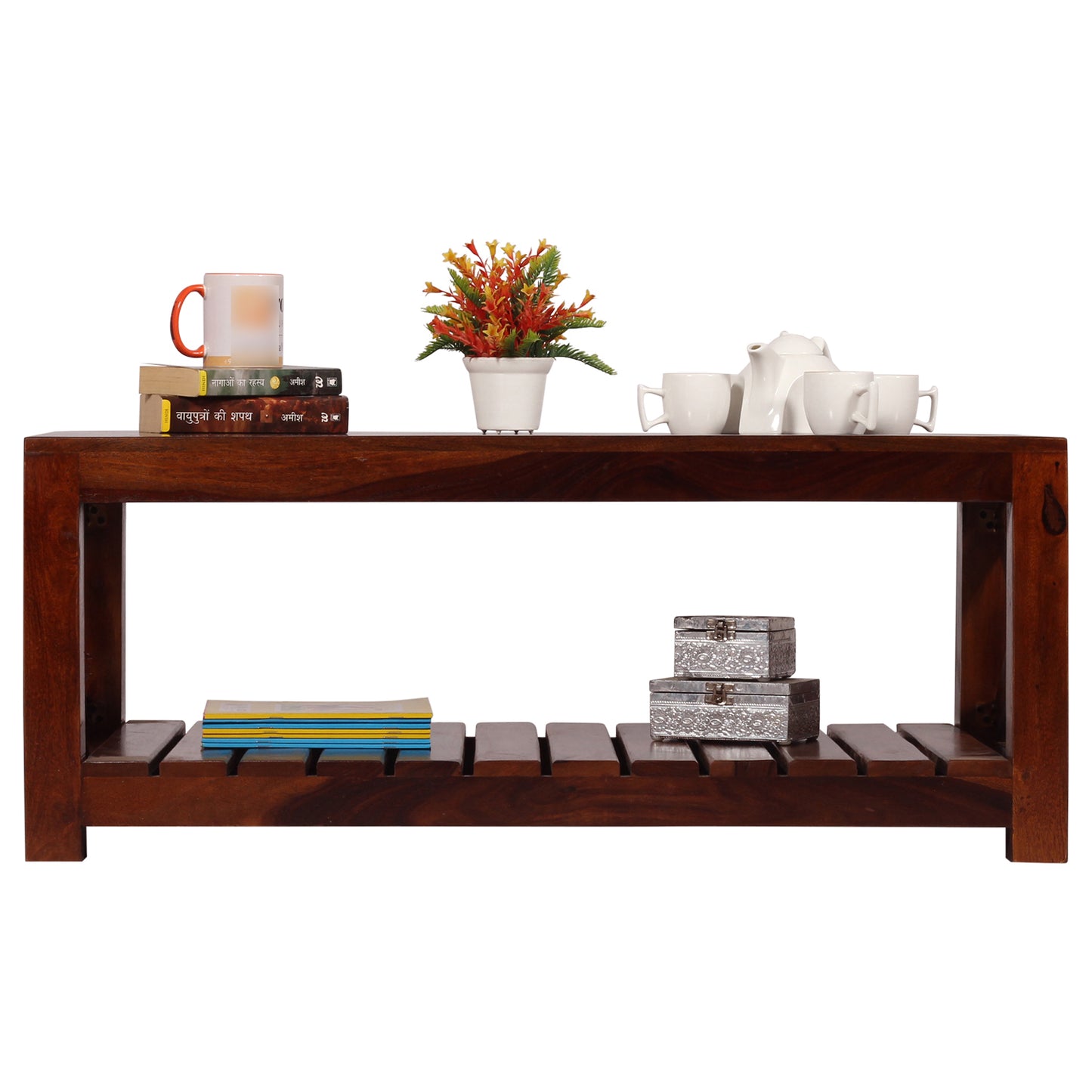 MoonWooden Engineered Wood Coffee Table/Centre Table/Tea Table (Brown)