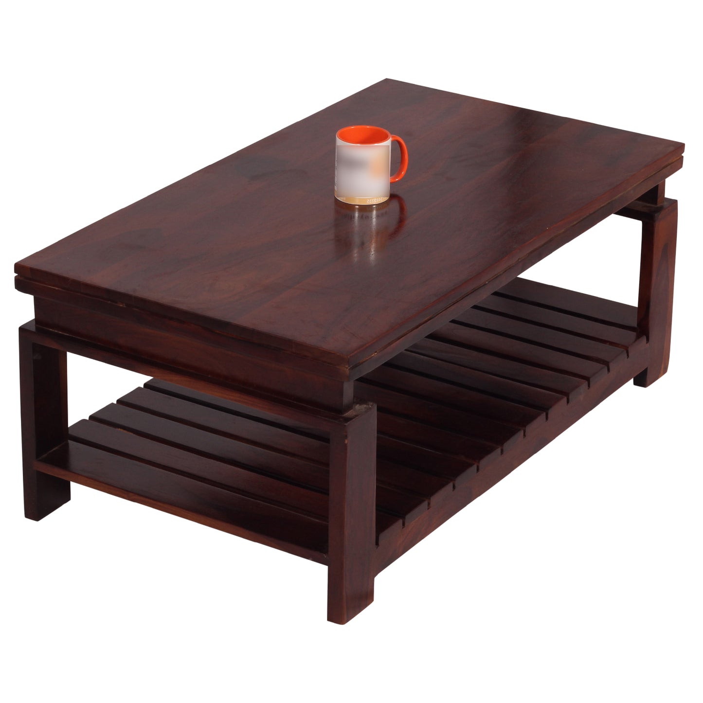 MoonWooden Engineered Wood Coffee Table/Centre Table/Tea Table(WALNET)